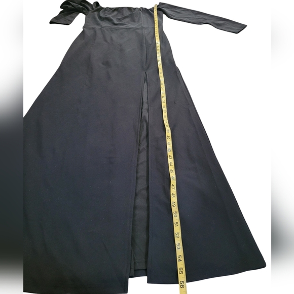 New LULU'S Black Off The Shoulder Maxi Dress Size XL - Picture 11 of 14